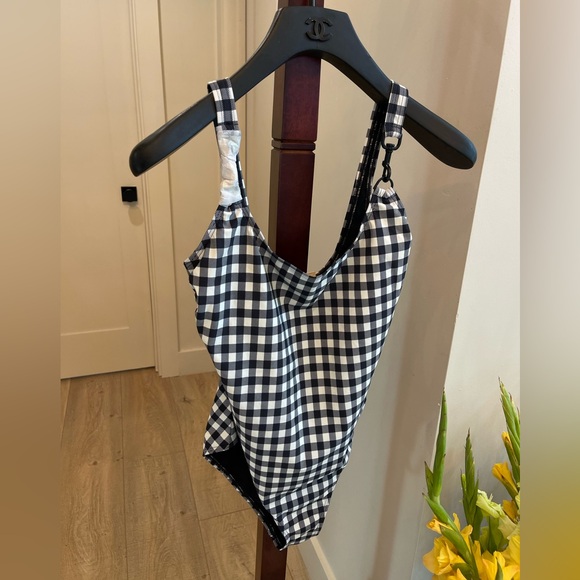 NEW Tory Burch Printed Clip One Piece Swimsuit Size M - Picture 5 of 9